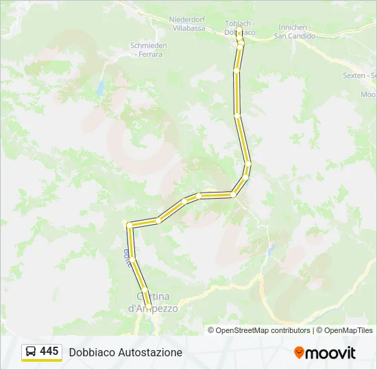 445  Line Map