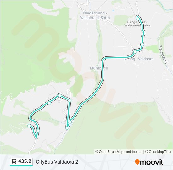 Percorso linea bus 435.2