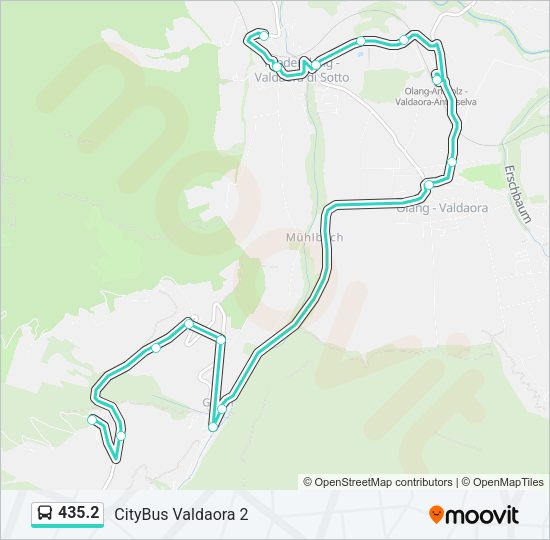 Percorso linea bus 435.2