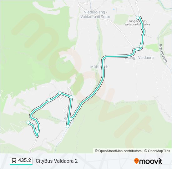 Percorso linea bus 435.2