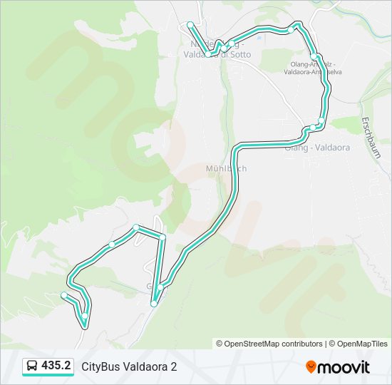 Percorso linea bus 435.2