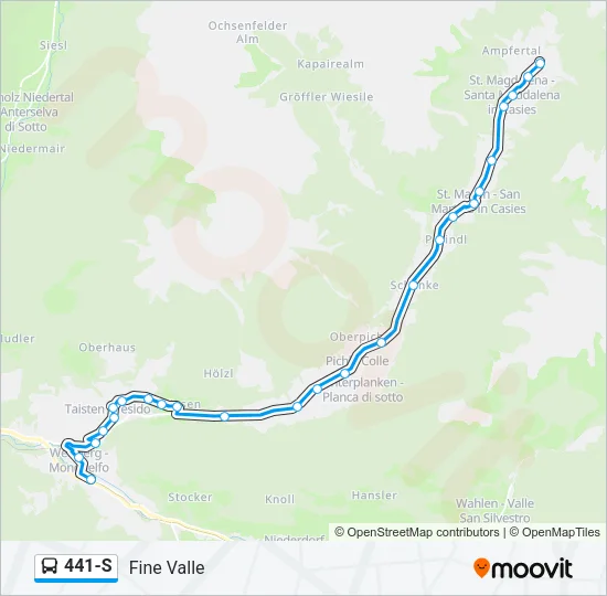 441-S Bus Line Map
