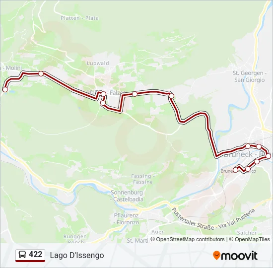 422 Bus Line Map