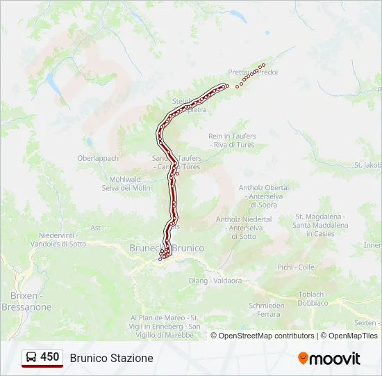 450 Bus Line Map