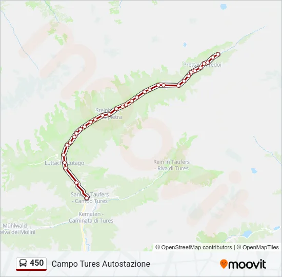 450 Bus Line Map