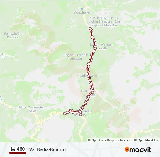 460 Bus Line Map