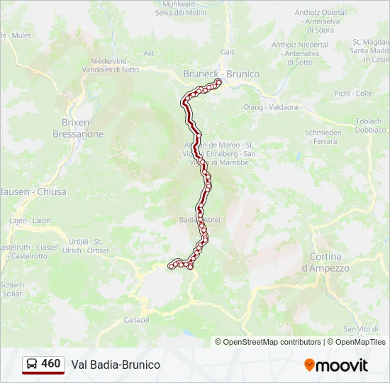 460 Bus Line Map