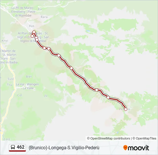 462 Bus Line Map