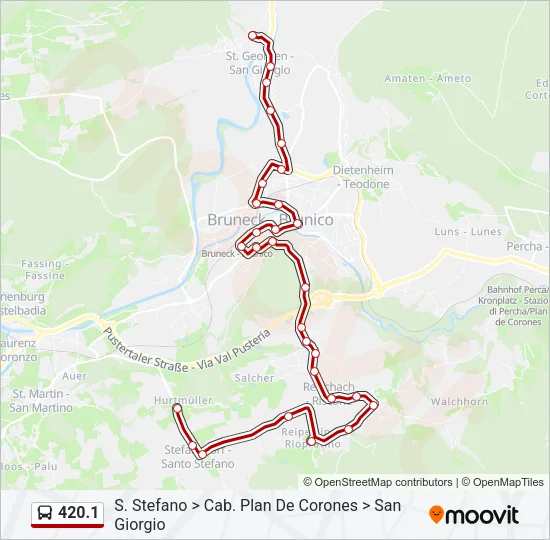 420.1 Bus Line Map