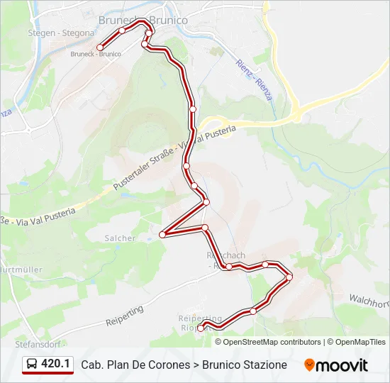 420.1 Bus Line Map