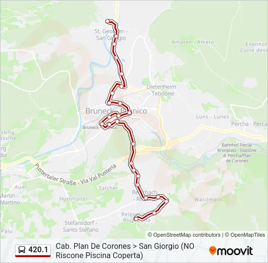 420.1 Bus Line Map