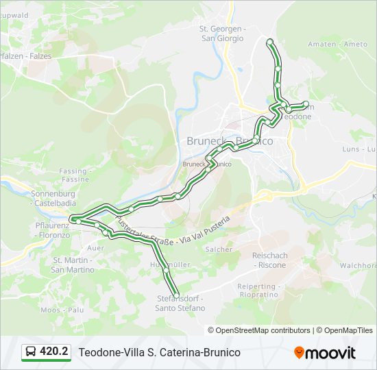 Percorso linea bus 420.2