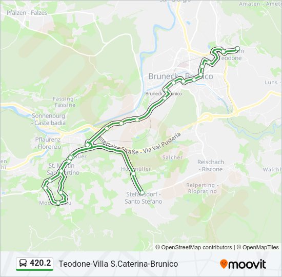 Percorso linea bus 420.2