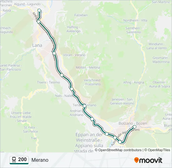 200 Train Line Map