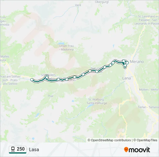 250 Train Line Map