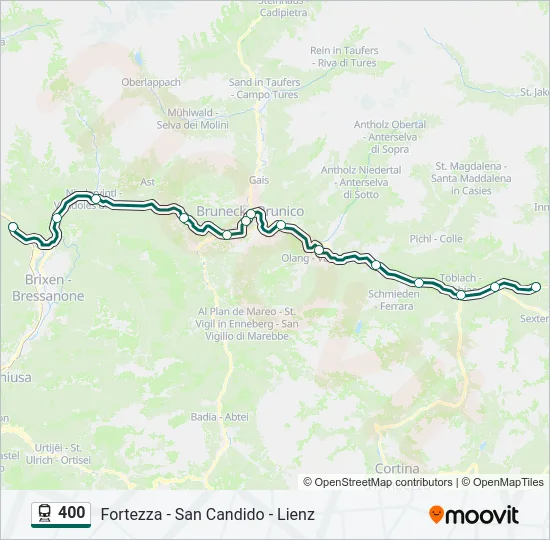 400 Train Line Map