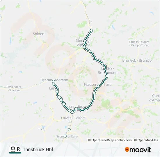 R Train Line Map