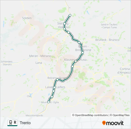 R Train Line Map