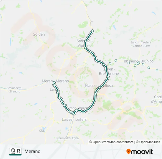 R Train Line Map