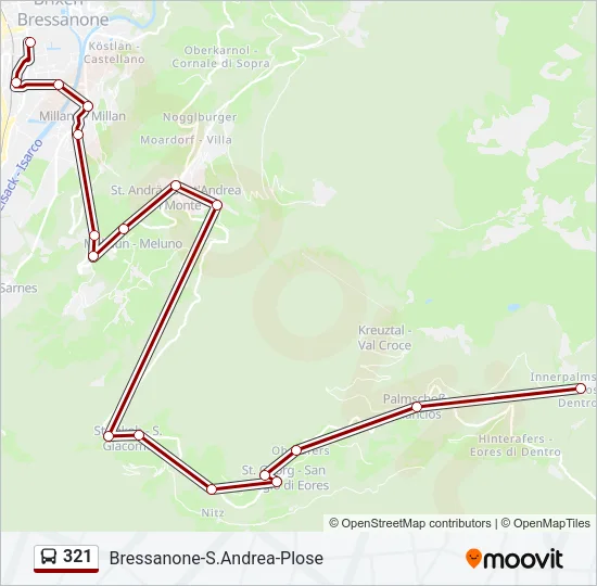 321 Bus Line Map