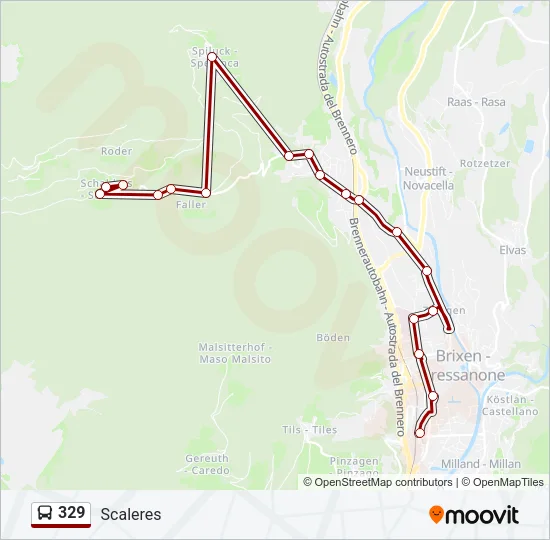 329 Bus Line Map