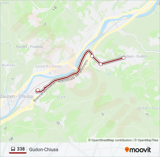 338 Bus Line Map