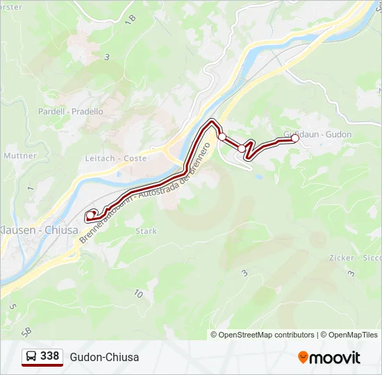 338 Bus Line Map
