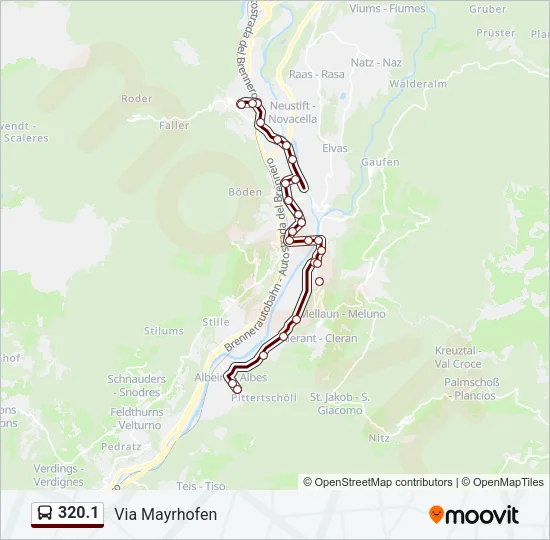 320.1 Bus Line Map