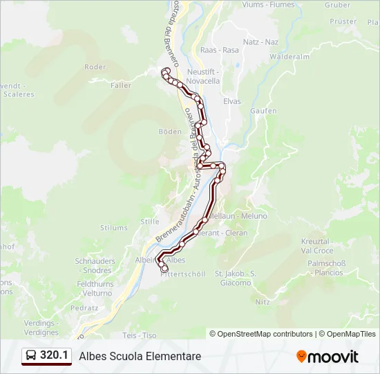 320.1 Bus Line Map