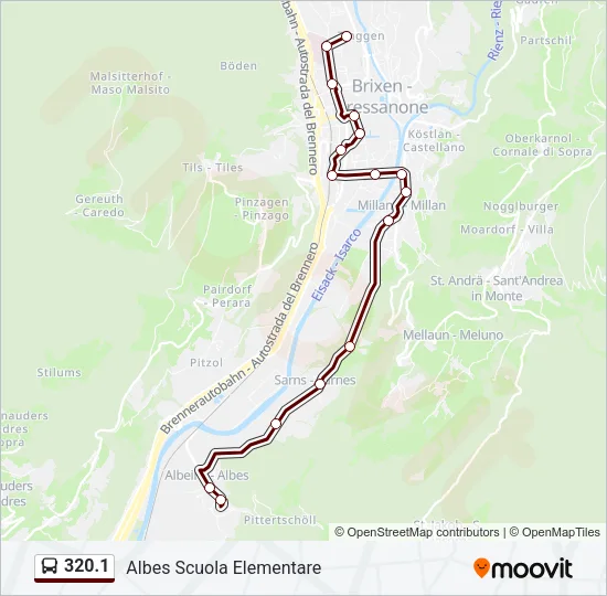 320.1 Bus Line Map
