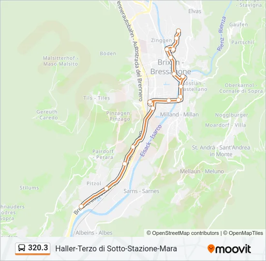 320.3 Bus Line Map