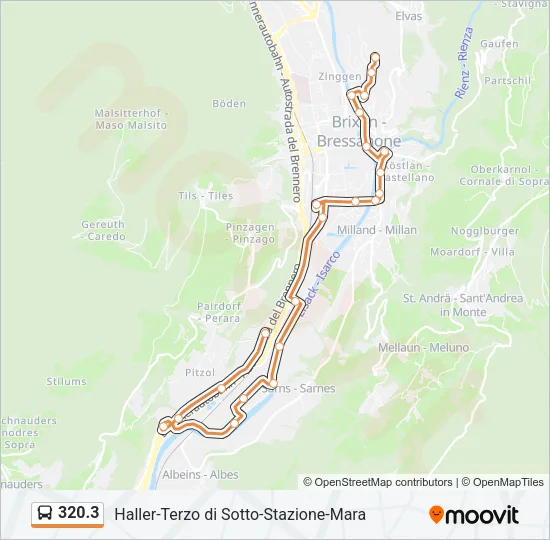 320.3 Bus Line Map