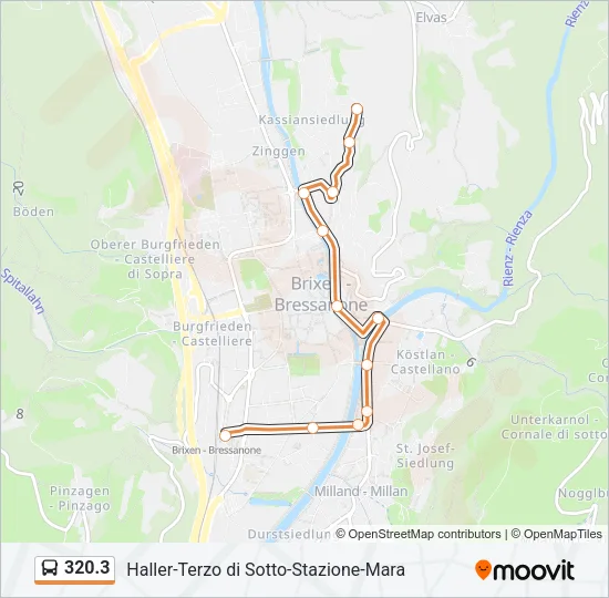 320.3 Bus Line Map