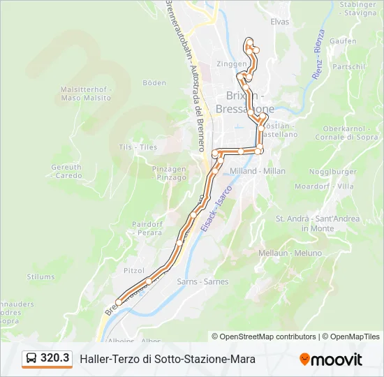 320.3 Bus Line Map