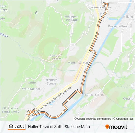 320.3 Bus Line Map