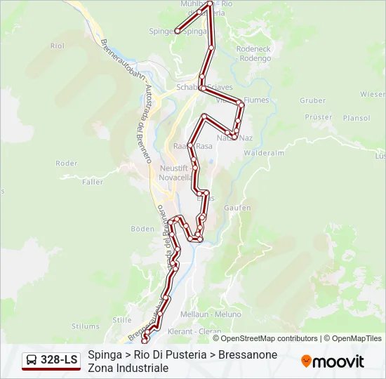 328-LS Bus Line Map