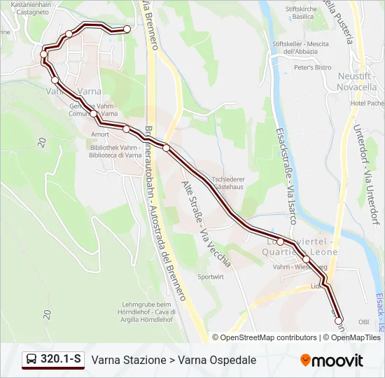 320.1-S Bus Line Map