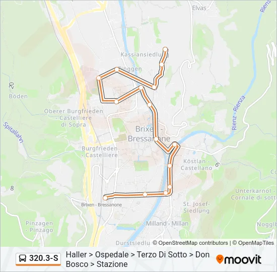 320.3-S Bus Line Map