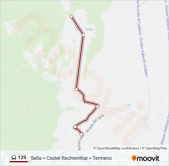 129 Bus Line Map