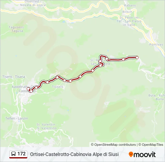 172 Bus Line Map