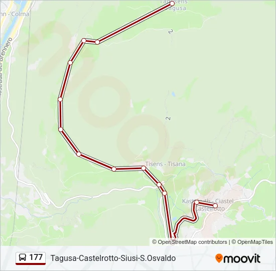 177 Bus Line Map