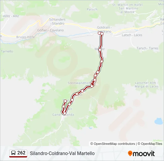 262 Bus Line Map