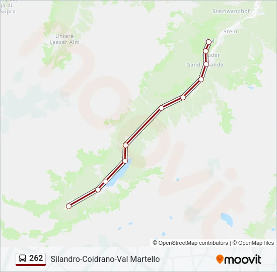 262 Bus Line Map