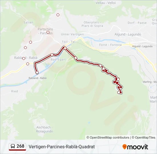 268 Bus Line Map