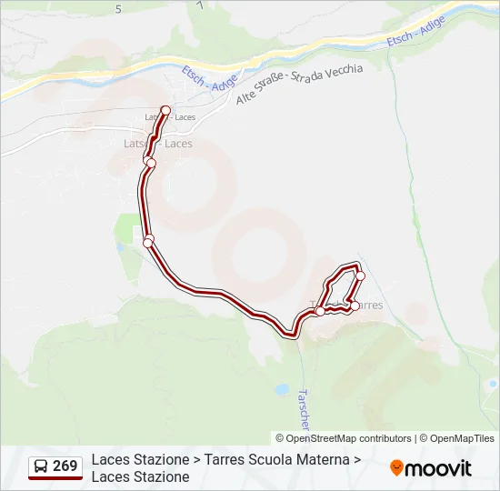 269 Bus Line Map