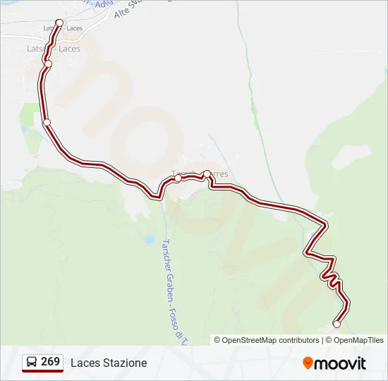 269 Bus Line Map
