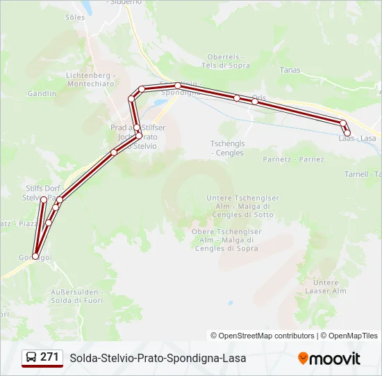 271 Bus Line Map