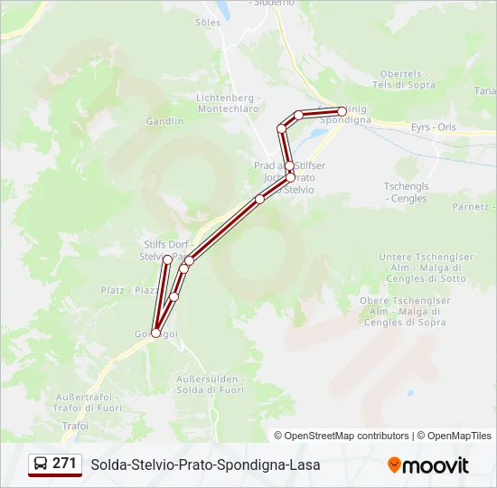 271 Bus Line Map
