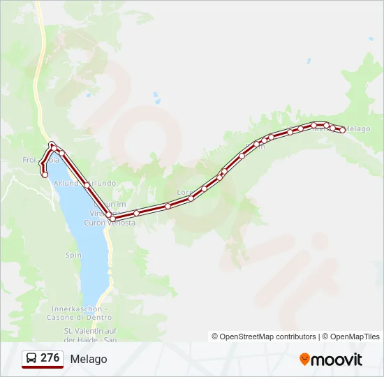 276 Bus Line Map