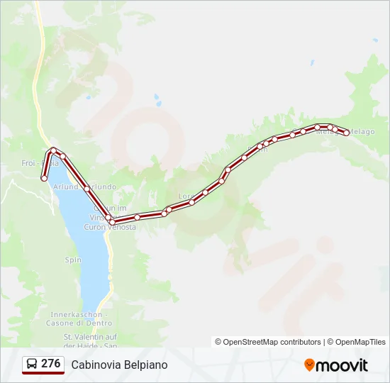 276 Bus Line Map